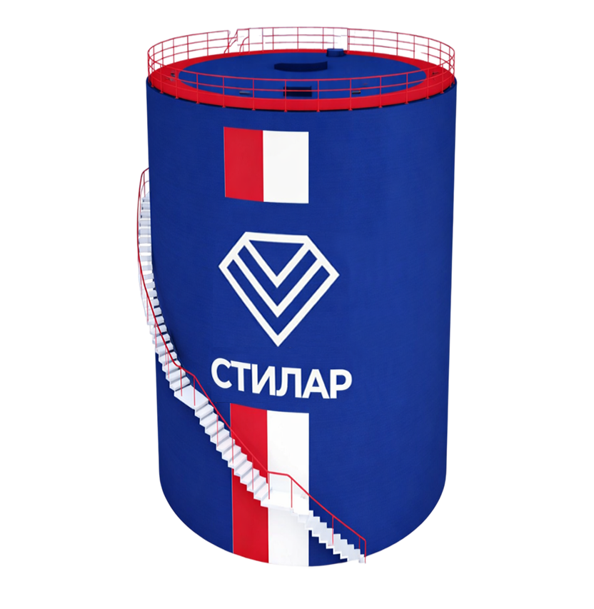 Цельносварной резервуар РВС для пожарного резервуара 15 м³ от завода-производителя