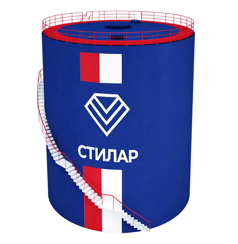 Цельносварной резервуар РВС для сточных вод 75 м³ от завода-производителя